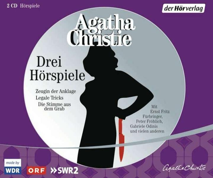 Produktbild Drei Hörspiele (Agatha Christie, Bernt Hahn, Wilfried Müller, Karl Michael Vogler, Julia Costa, Angelika Bartsch, Dieter Carls, Paul Land, Gerda Eisendle, Gabrielle Odinis, Deutsch)