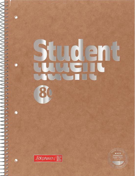 Produktbild Collegeblock Premium Fact A4, Liniert, Braun (A4, Blanko)