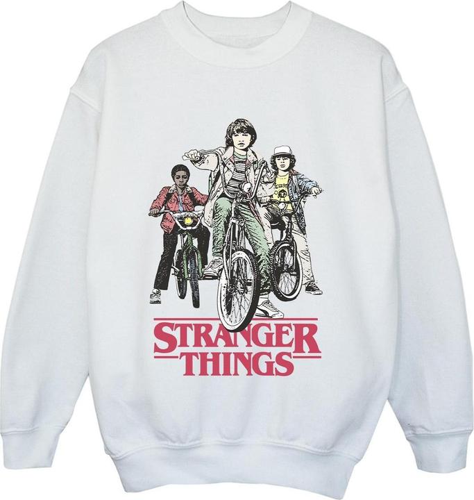 Actual product image Netflix Boys Stranger Things Retro Bikers Sweatshirt (128)