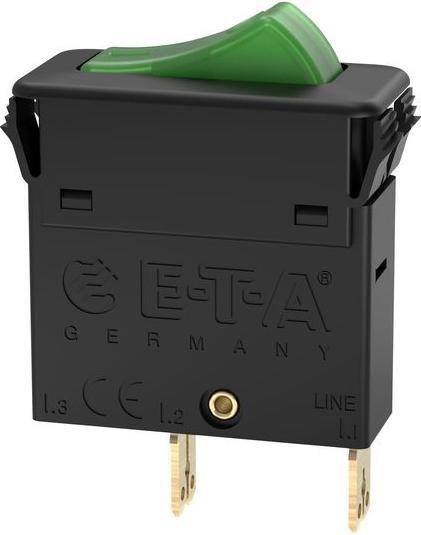 Produktbild E-T-A Leitungsschutzschalter, thermisch, 1-polig, Einbauausführung, 5A, IP00 / IP40