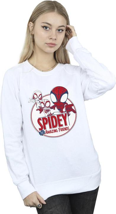 Actual product image Womens/Ladies Spidey And His Amazing Friends Circle Sweatshirt (4XL)