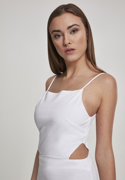 Actual product image Urban Classics Ladies Short Spaghetti Pique Dress (L)