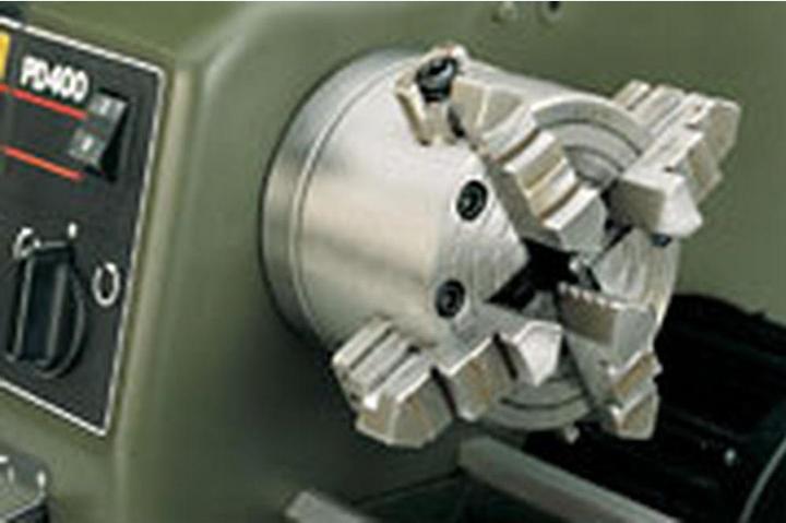 Proxxon Mandrino da tornio a 4 griffe per PD 400