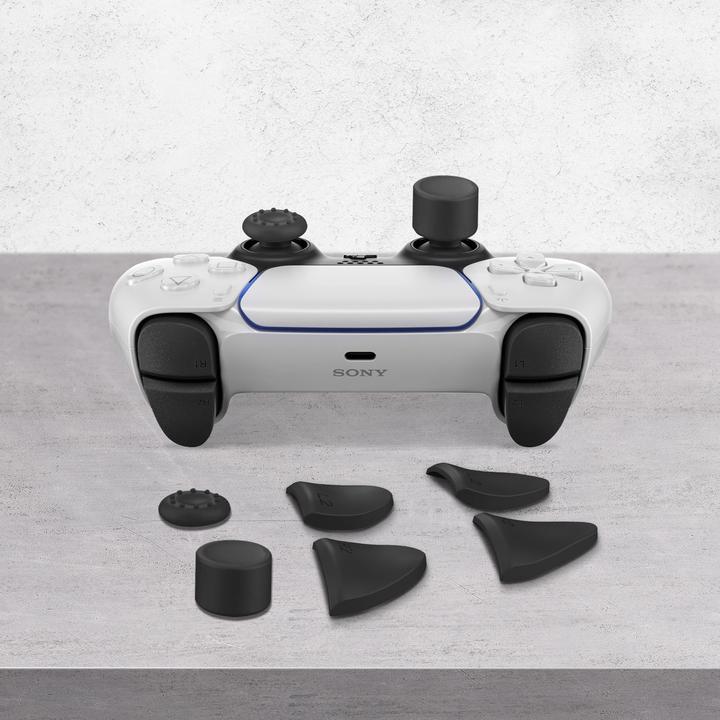Image du produit Avizar Kit d'accessoires manette PS5 Dualsense : Extensions + Poignées de pouce - Noir (PS5)