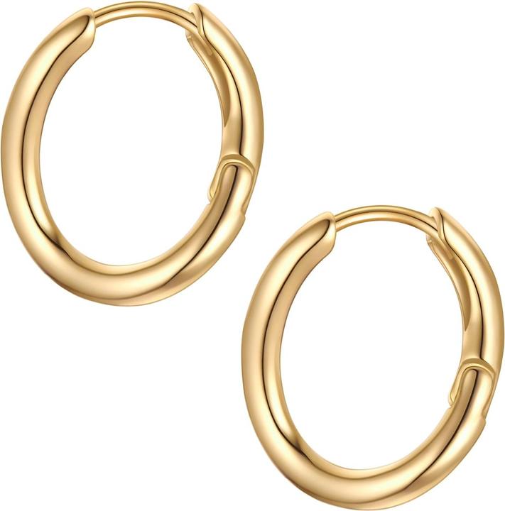 Actual product image Yokoamii Ladies hoop earrings - 36332 (Brass)