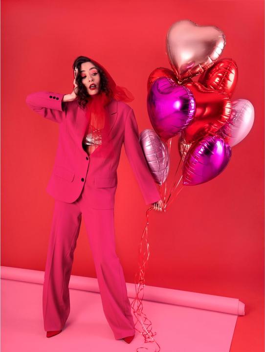 Produktbild Partydeco Rotes Herz Ballon 45cm
