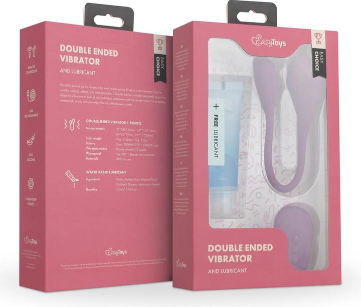Actual product image Easytoys Easy Choiche - Double Stimulator & Lube - Gift Set
