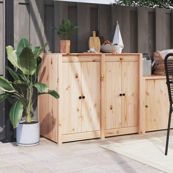 Actual product image VidaXL Outdoor-Küchenschrank Massivholz Kiefer,Material