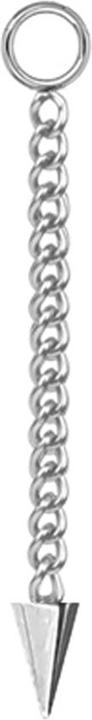 Actual product image Star Piercing Pendant silver chain with pendant Cone (Surgical steel 316L, without brass)