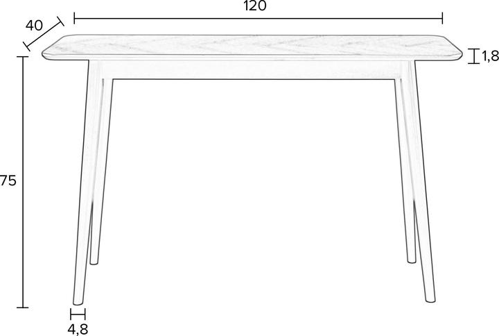 Produktbild Zuiver Table (120 x 40 x 75 cm)