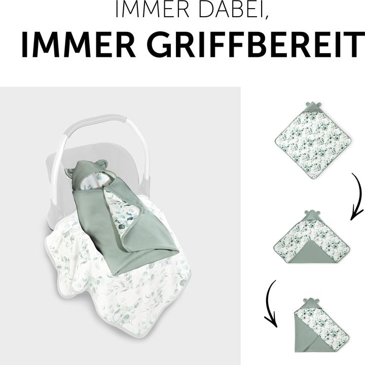 Produktbild Hauck Snuggle N Dream Leaves Mint (80 x 80 cm)