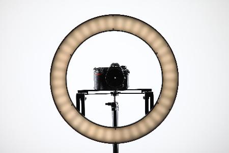 Actual product image Falcon Eyes Bi-Colour LED Ring Lamp Dimmable DVR-512DVC on 230V (Ring light)