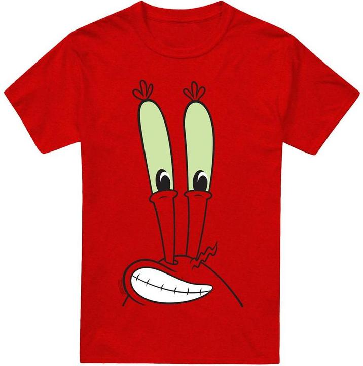 Immagine prodotto Spongebob Squarepants Smile Maglietta Mr Krabs Viso Adulto Unisex (M)
