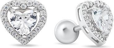 Produktbild Brilio Silver - Romantic silver earrings with zircons EA168W
