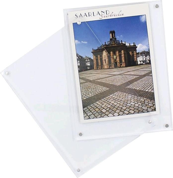 Immagine prodotto Safe Cornice per foto e cartoline con chiusura magnetica in acrilico, formato esterno 17.5 x 13 x 2 cm