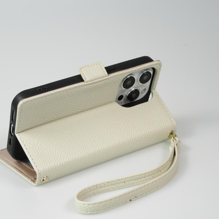 Produktbild PhoneLook Hülle Flip Wallet aus veganem Leder mit Brieftasche und Magnetverschluss (Apple iPhone 15 Pro Max)
