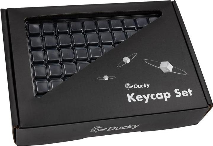 Produktbild Ducky Blank Black PBT Set, MDA-Profil - 133 Keycaps