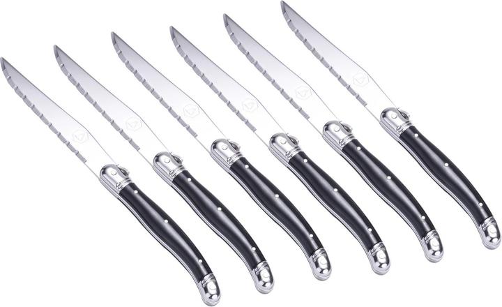 Produktbild Laguiole Besteck Set 24-teilig aus der Black White Line (24 Stück, Besteck Set)