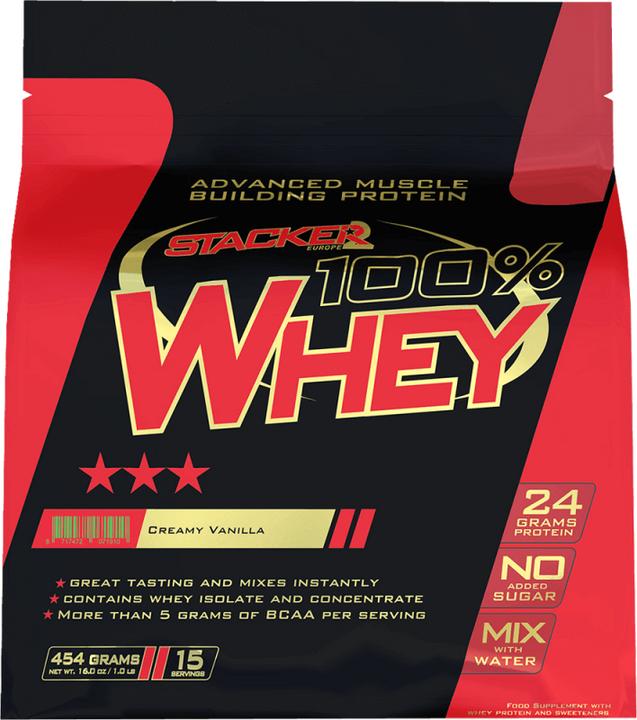 Actual product image Stackers 100% Whey (Creamy Vanilla, 1 pcs., 454.45 g)