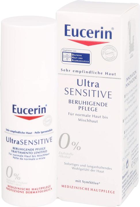 Image du produit Eucerin UltraSENSITIVE Soin apaisant pour peaux normales à mixtes (50 ml, Crème 24h)