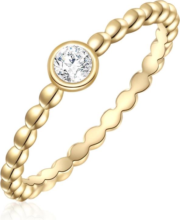 Glanzstücke München Damen Sterling Silber Zirkonia gelbgold - 28487