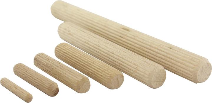 Produktbild Jowe Holzdübel ø 6 mm Dübel aus Holz Länge 60 mm Dübelstangen Buche Inhalt 1000 Stück (1000 Stk.)