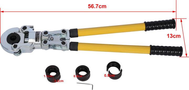 Immagine prodotto Wiltec Pinza a crimpare meccanica per tubi PEX 16-32mm Profili TH