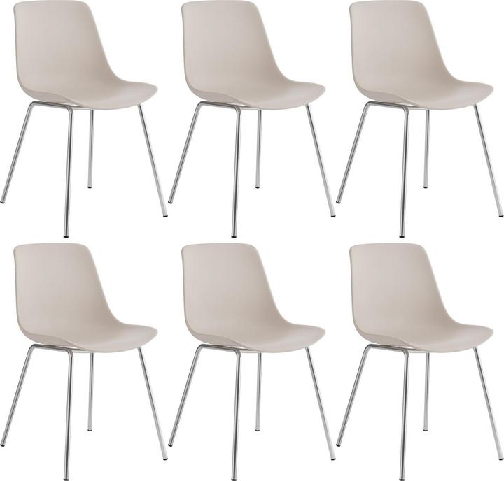 Actual product image tectake Mave plastic chairs