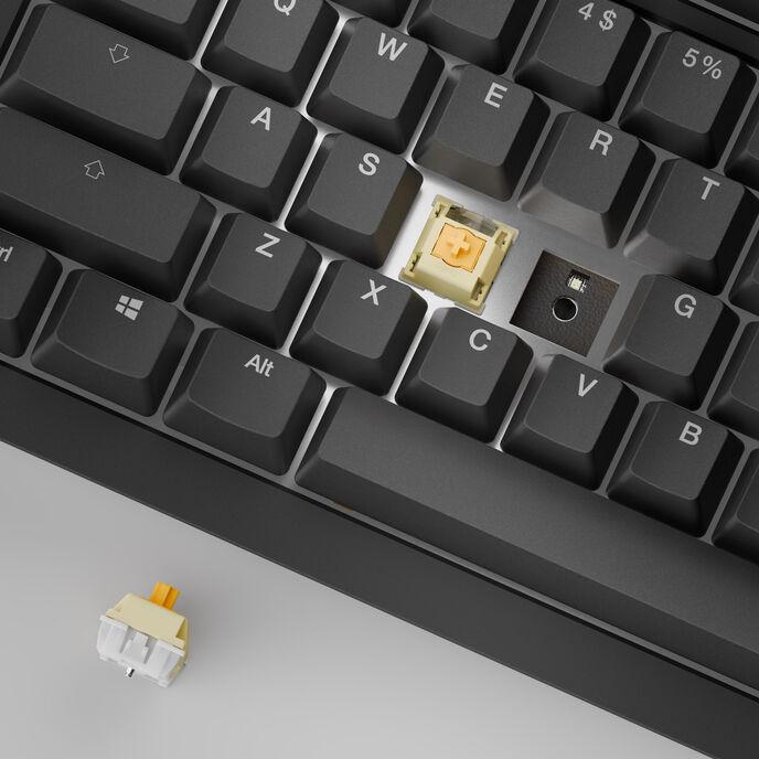 Image du produit Ducky One X Wireless Gaming Tastatur, AI Switch, RGB LED - schwarz (DE, Sans fil)