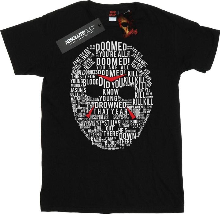 Image du produit Absolute Cult - T-shirt JASON TEXT MASK - Homme (3XL)
