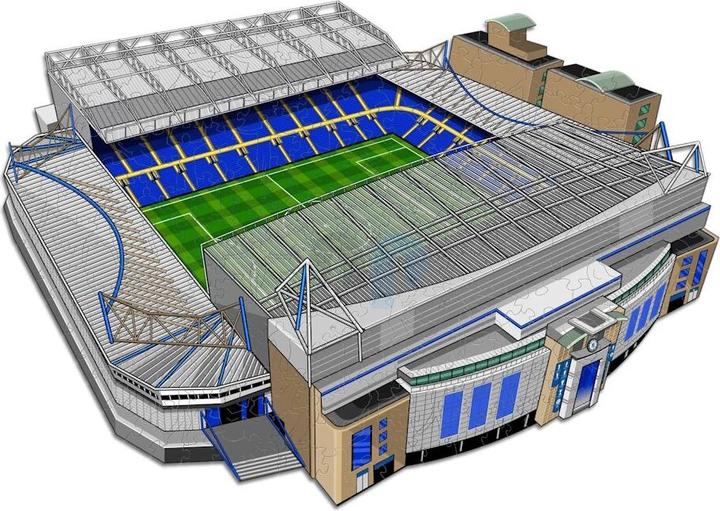 Immagine prodotto Iconic Chelesea FC - Stadio Stamford Bridge - Puzzle in Legno Taglia L (500 Pezzi) (500 pezzi)