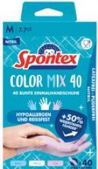 Image du produit Spontex Gants jetables colormix 40 Gr. 8 (L)