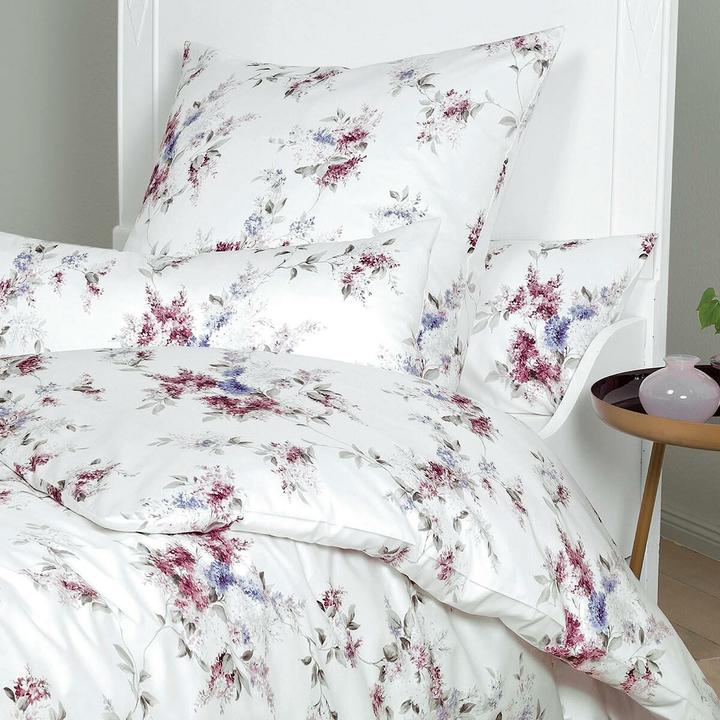 Produktbild Janine Mako-Satin Bettwäsche Milano 45034-05 bordeaux traube (Bettwäsche Set, 155 x 220 cm, 80 x 80 cm)