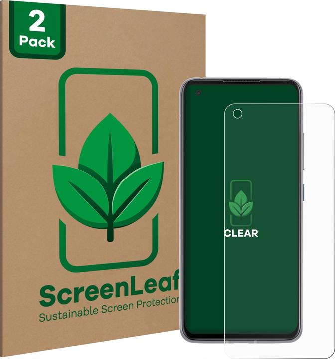 Actual product image ScreenLeaf Protective film sustainable screen protector screen protector film clear transparent (2 Piece, Asus Zenfone 8)