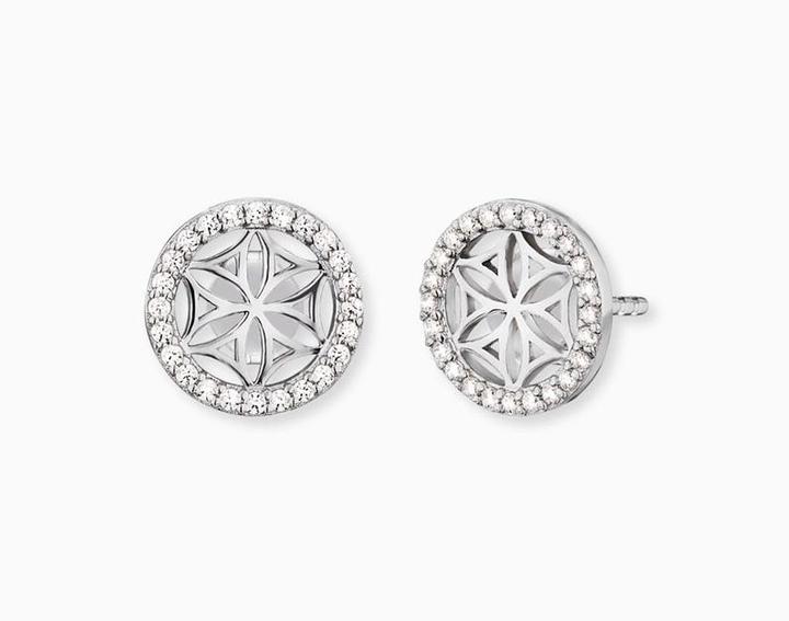 Image du produit Engelsrufer Boucles d'oreilles Balance Fleur de vie (Argent 925 rhodié, Argent rhodié)