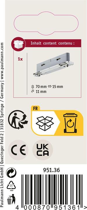 Actual product image Paulmann Mains-voltage rail system