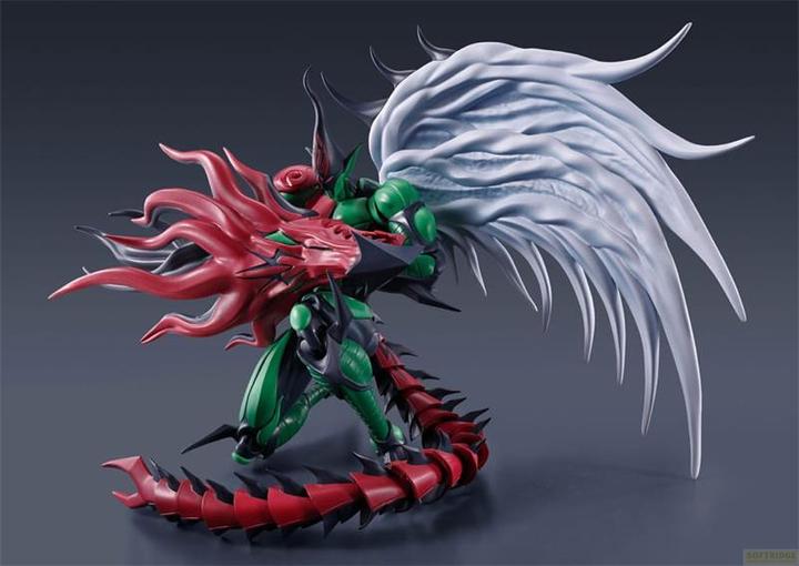 Actual product image Bandai Yu-Gi-Oh! S.H. MonsterArts action figure Elemental Hero Flame Wingman 19 cm