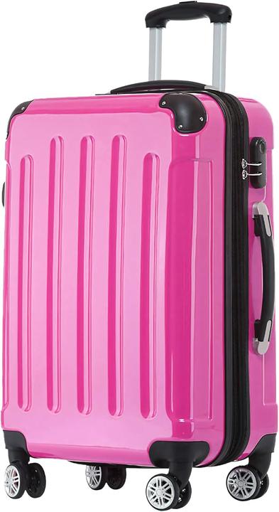 Produktbild Beibye Zwillingsrollen 2048 Hartschale Trolley, Pink, M (45 l, Handgepäck (bis 50l))