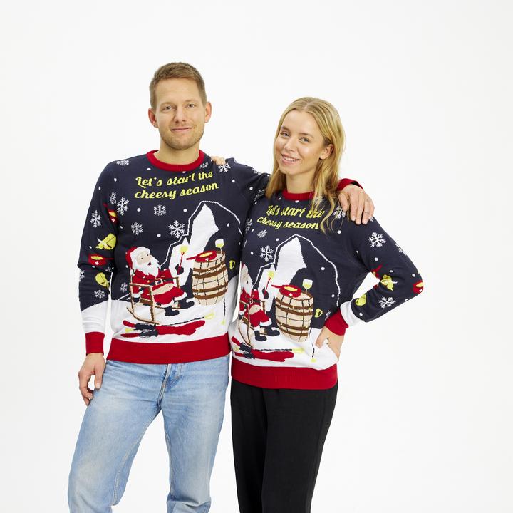 Immagine prodotto Christmas Sweats Let’s start the cheesy season Swiss Edition LED Sweater (S)