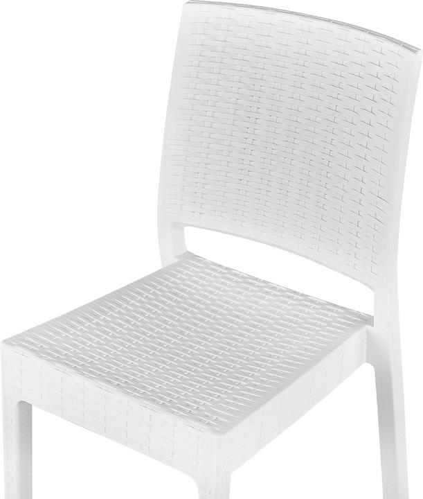 Immagine prodotto Beliani Set di mobili da giardino in rattan bianco a 4 posti FOSSANO (80 cm)