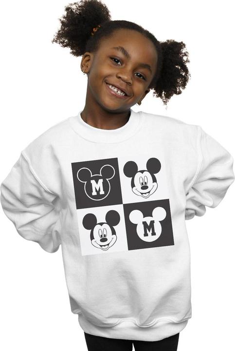 Produktbild Disney Mickey Mouse Smiling Squares Sweatshirt Mädchen (140, 146)