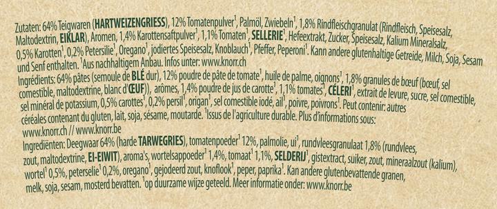 Produktbild Knorr Pasta Snack Bolognese Becher, Italienischer Genuss mit Teigwaren, in 5 Minuten zubereitet (82 g)