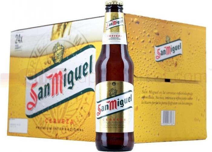 San Miguel Birra Lager Cassa 24 x 330 ml / 5.4 % Spagna (24 x 33 cl)