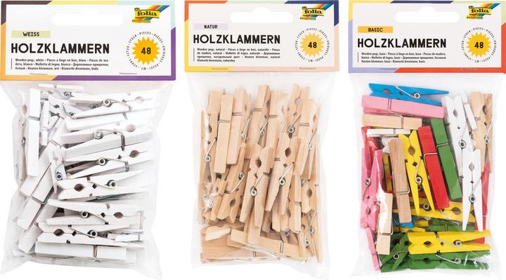 Immagine prodotto Folia Mollette in legno (48 x)