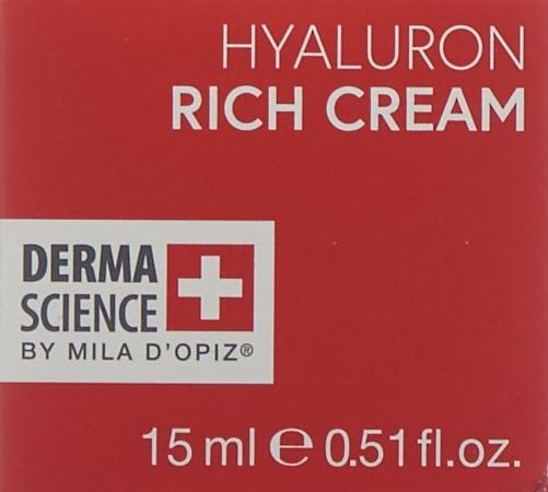 Produktbild Derma Science Hyaluron Rich Cream Creme (15 ml, 24h Creme)