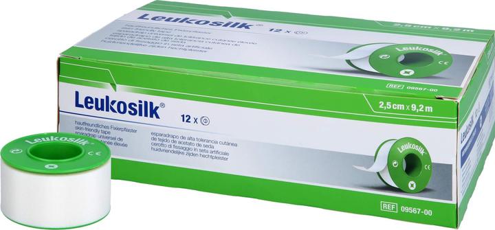 Produktbild BSN LEUKOSILK 9,2MX2,5CM, 12 St PFL (12 x)