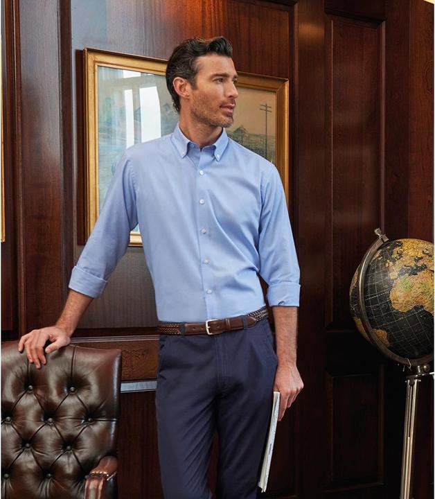 Actual product image Brook Taverner Toronto long sleeve oxford shirt (14, 15, 16, 17, 18)