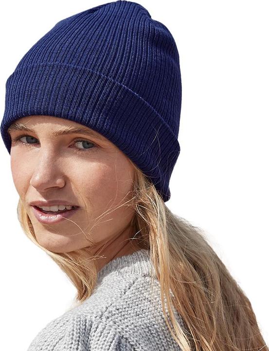 Produktbild Beechfield Erwachsene BioBaumwolle Feinstrick Beanie