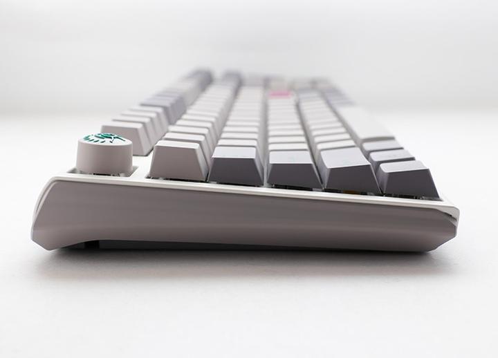 Produktbild Ducky One 3 Mist Grey TKL Gaming Tastatur, RGB LED - MX-Blue (DE, Kabelgebunden)