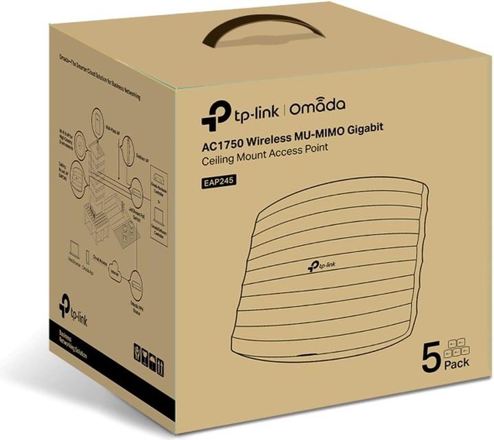 Actual product image TP-Link Access Point EAP245 5 pieces (1300 Mbit/s)